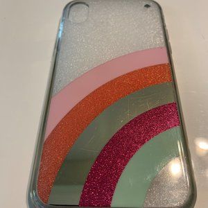 Kate Spade glitter rainbow iPhone XR Case